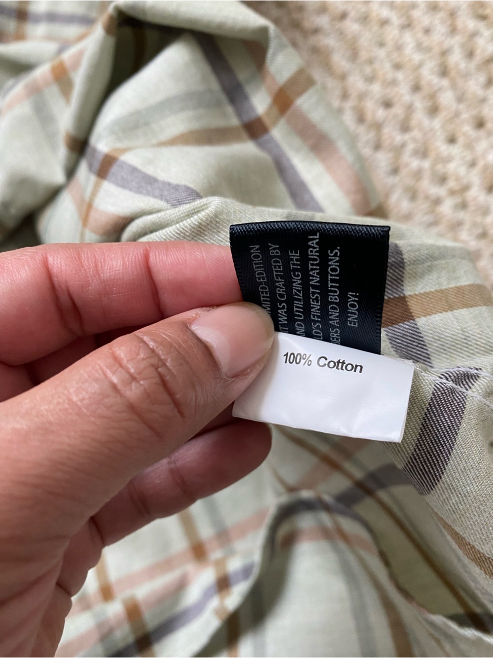 CALDER CARMEL | 100% Cotton Button Down Plaid Shirt Size XL - Picture 9 of 15